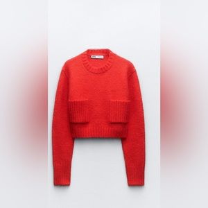 Knit Crop Sweater Zara New. Blogger’s Favorite